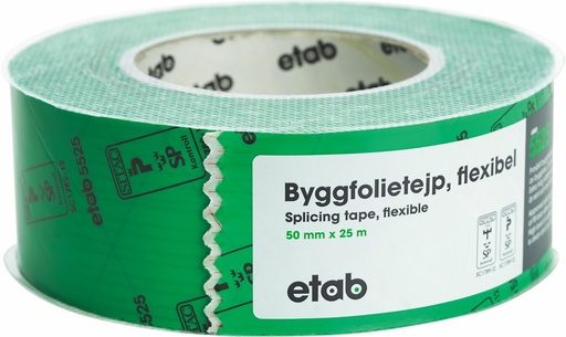 [9907000] DAMPSPÆRRE TAPE GRØN 50MM 25M