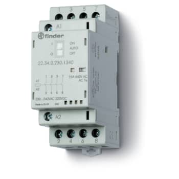 [6222400754] Modulkontaktor 4 slutte, 25A, 230V AC/DC