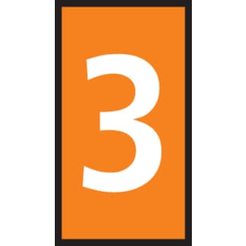 [6227000845] LEDNINGSMÆRKE 3 ORANGE W2