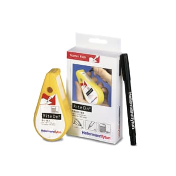 [6227001637] Selvklæbende kabelmarkeringssæt - Dispenser + Pen + label