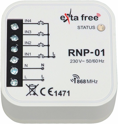 [9952014] SENDER 4-KANAL 230V 868MHZ