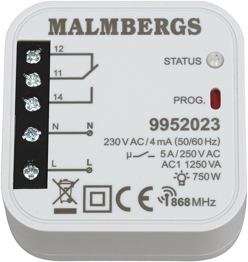 [9952023] MOTTAGARE 868MHZ 1 UTG