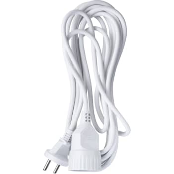 [6228206402] Forlængerledning 2x1 5M, hvid