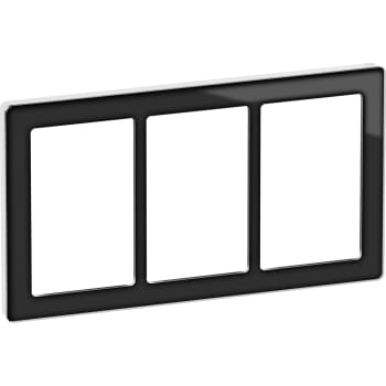[1017060184] Fuga Pure designramme glas 3x1,5M, sort/hvid