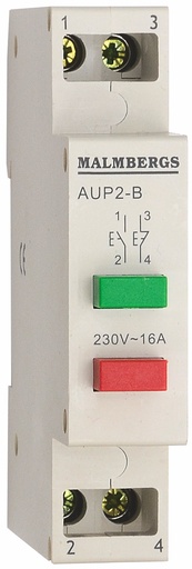 [2149311] TRYKKNAP DOBBELT 16A 1SL+1BR