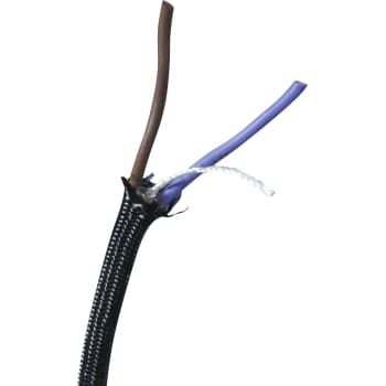 [6232000018] Furtex stofledning 2x0,75mm 180 grc. Sort  100m