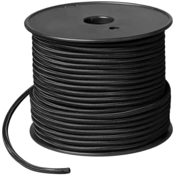 [6232200070] Stofledning 50 meter, på rulle, 2x0,75 mm², 70°, sort