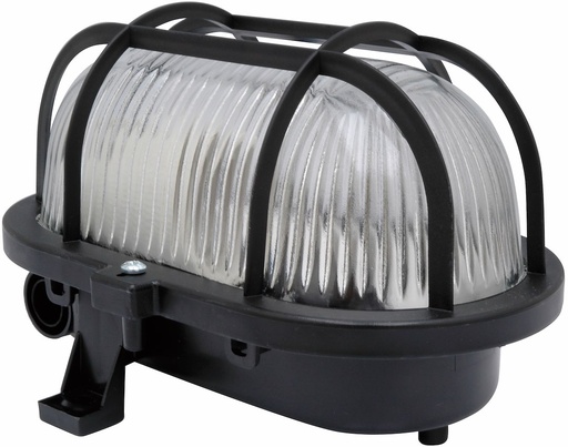 [7535586] SKOTLAMPE OVAL 1X60W SORT
