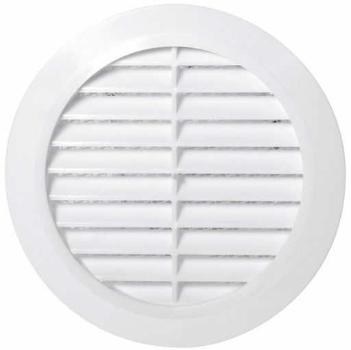 [9993044] VENTILGITTER RUND 100MM HVID