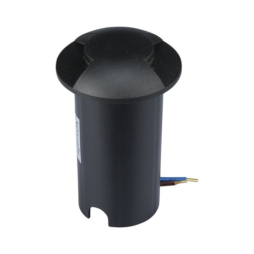 [25185-17187] 1W LED nedgravningsspot lys (12V) 6500K sort, IP67 - velegnet til udendørs belysning og haver.