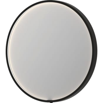 [930230585] Sanibell INK SP24 LED spejl Ø60 børstet metal sort aluramme