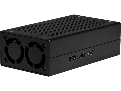 [H65203] Alu. kabinet til Raspberry Pi 5 og M.2 HAT, Sort
