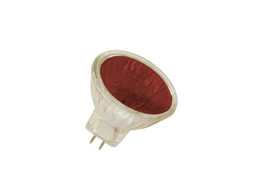 [H57395] MR11 halogenspotpære - 12V / 35W 30° Rød