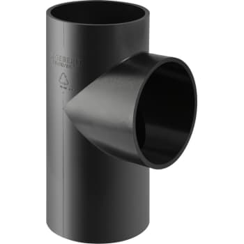[184051330] 160 x 160 mm x 88,5° Grenrør sort PEH Geberit