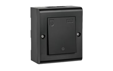 [7882600786] Afbryder Påbyg Sort IP55