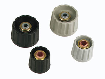 [H16738] Drejeknap til 6,35mm aksel - Ø21x17,5mm GRÅ