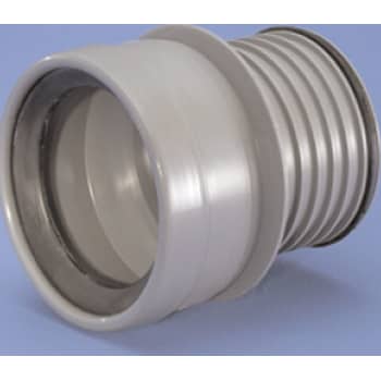 [186670110] Wavin klosettilslutning Ø110mm, grå PP, kort
