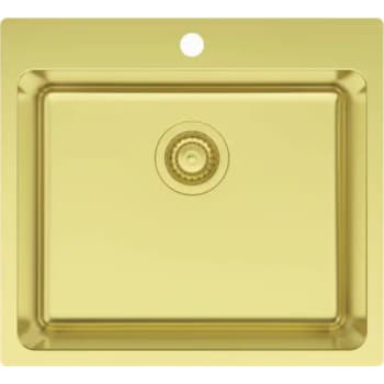 [681362515] LA 550 køkkenvask 550x500 m/hanehul, PVD messing