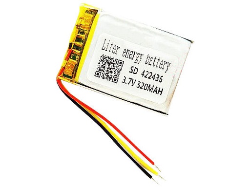 [H59419] LiPOL batteri - 3,7V 320mAh, 3 ledn. (4,2x24x36mm)