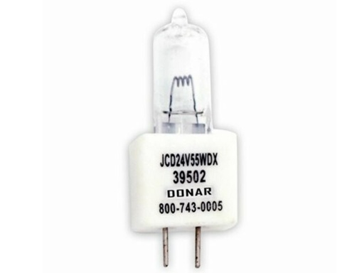[H61680] JCD stifthalogenpære - 24V 55W DX, GZ6.35 sokkel