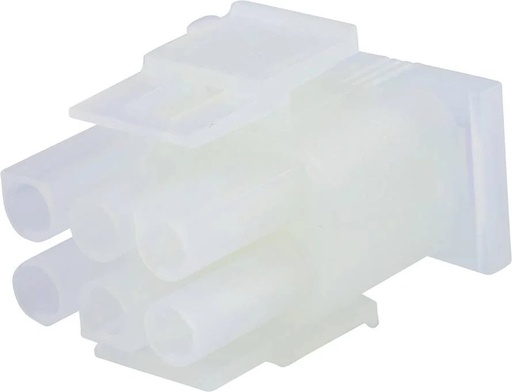 [H41361] Ledning-til-ledning MLX stikhus - 2x3pol han, 6,35mm