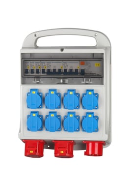 [7800428049] Byggestrømstavle 16A 10 udtag