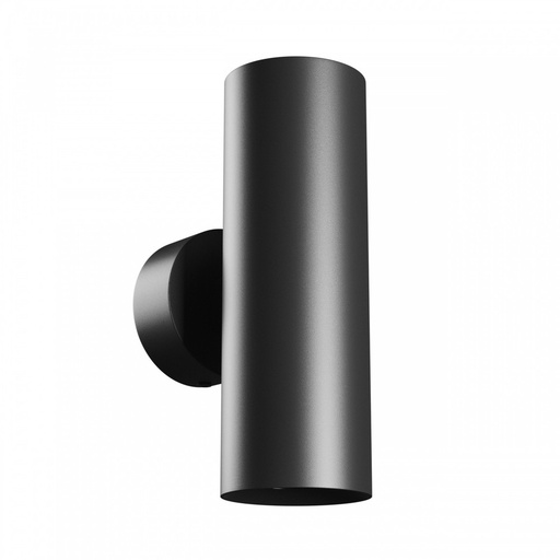 [23532-0] Squalla Variosa Tubo 2xGU10 Væglampe sort 55x160x90mm