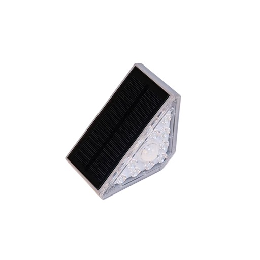 [29498-18909] Solcelle sensor trappelys med bevægelses- og skumringssensor, IP54, 3W, 100lm - Pakke med 2 stk.