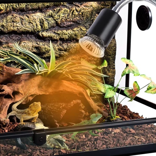 [29587-0] Reptil varmelampe UVA/UVB - 50W med klipsholder til terrarier