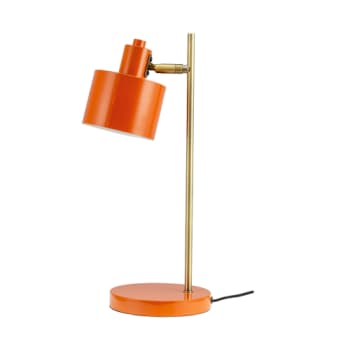 [6244301543] Ocean orange/ messing bordlampe