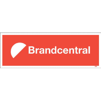 [4285801884] Skilt "BRANDCENTRAL" 105x300 mm