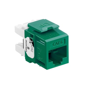 [7886224016] Modular jack eXtreme KAT6 UTP RJ45 110-style enkle stk pakke Grøn