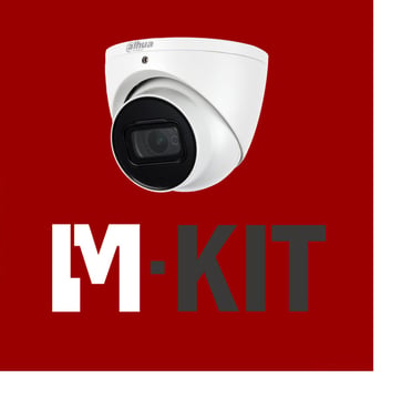 [7885262024] VIDEO-KIT 4 kanal NVR + 2TB-HDD PoE4 x 5MP Eyeball 2.8mm IR 4 x Bagdåse hvid