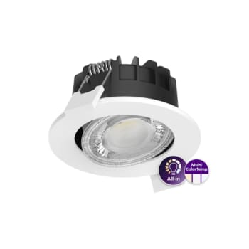 [2042208826] Philips Ledinaire ClearAccent Indbygningsspot All-in RS071B 550lm/827-830-840 6W Ø68 Hvid Kipbar