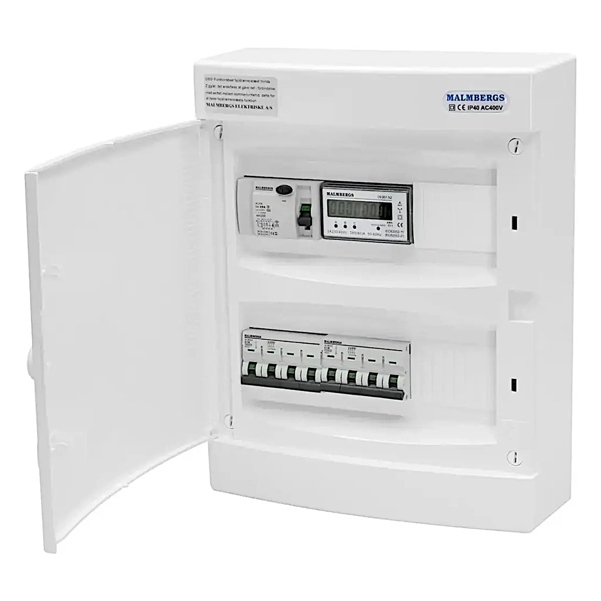 FÆRDIGMONTERET VARMEPUMPETAVLE, 2 RÆKKER UG12