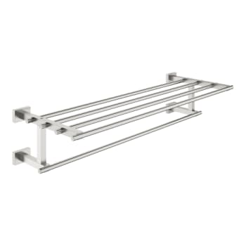 [775659666] GROHE ESSENTIALS CUBE håndklædehylde 600x210mm m/håndkl.stang me