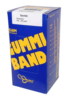 [4441421210] Gummibånd nr. 18   75x1,5mm (500g)