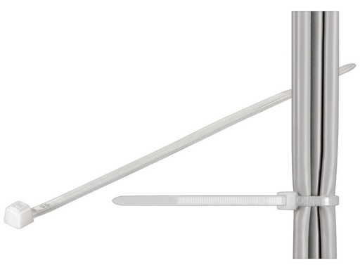 [H45123] Kabelstrips - 4,8x200mm, Neutral (100 stk.)