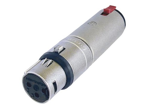 [H23572] XLR adapter - 3P XLR hun til 6,35mm st. JACK hun m. lås