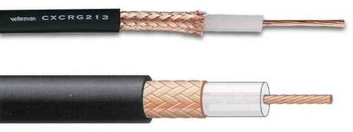 [H28216] COAX kabel - RG213/U, 50ohm, Ø10,2mm, Sort (metervare)
