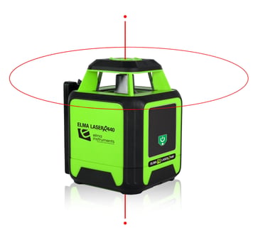 [6398671035] Elma Laser R440 Combo rotationslaser vandret sæt i kuffertEn-knaps simpel betjening med stativ sens