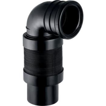 [617069690] GEBERIT toiletbøjning 90° ø90x255-455mm teleskop t/vægtoilet PE 