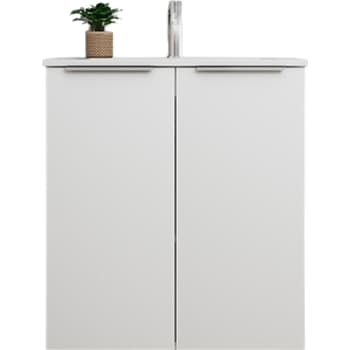 [786030139] Sanibell Online usamlet møbelsæt 61x36cm mathvid med 2 låger