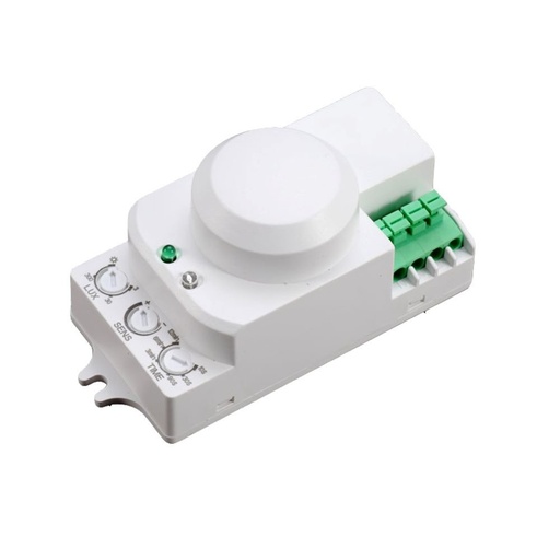 [25033-0] Mikrobølgesensor - Hvid, Manuel Tilsidesættelsesfunktion, Maks: 300W LED