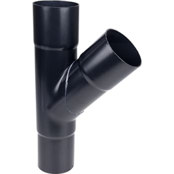 [275254540] Plastmo grenrør Ø75x75mm, 45° , sort