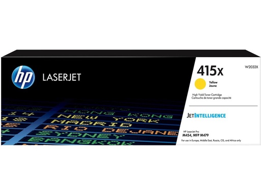 [H64256] HP 415X Gul Toner, 6000 sider, W2032X