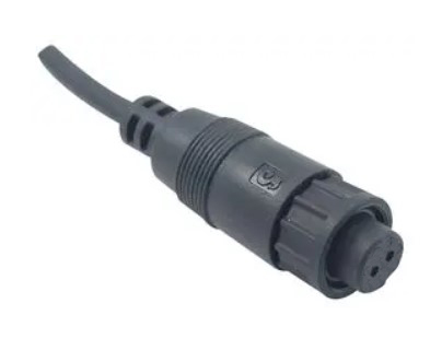 [H37048] Rundstik på ledn. - 2pol hun, IP68 (1m)