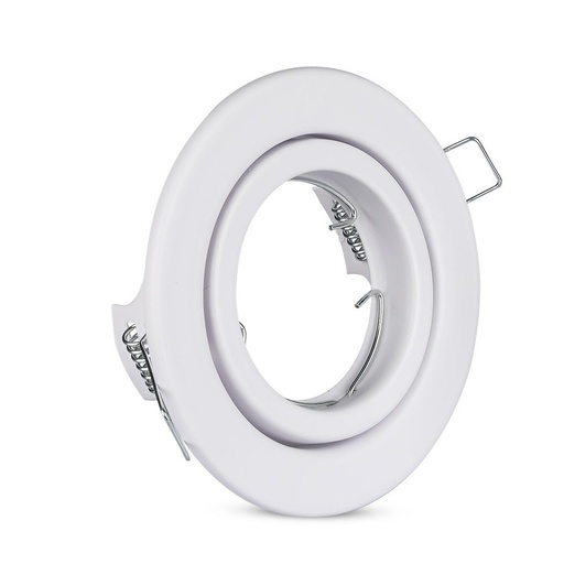 [24735-0] GU10 LED Pære, rund, hvid - Energibesparende lyskilde til dit hjem - Kvalitetsbelysning til enhver lejlighed