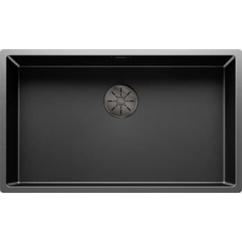 [930234500] BLANCO CLARON 700-U Dark St Ed UXI køkkenvask 74x44cm SILGRANIT®