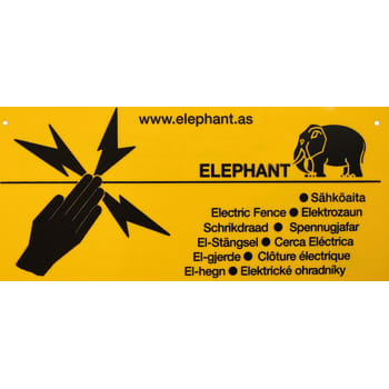 [9880112038] Advarselsskilt elhegn